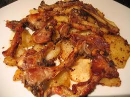 Recetas - Chuletas de cordero al ajo cabañil