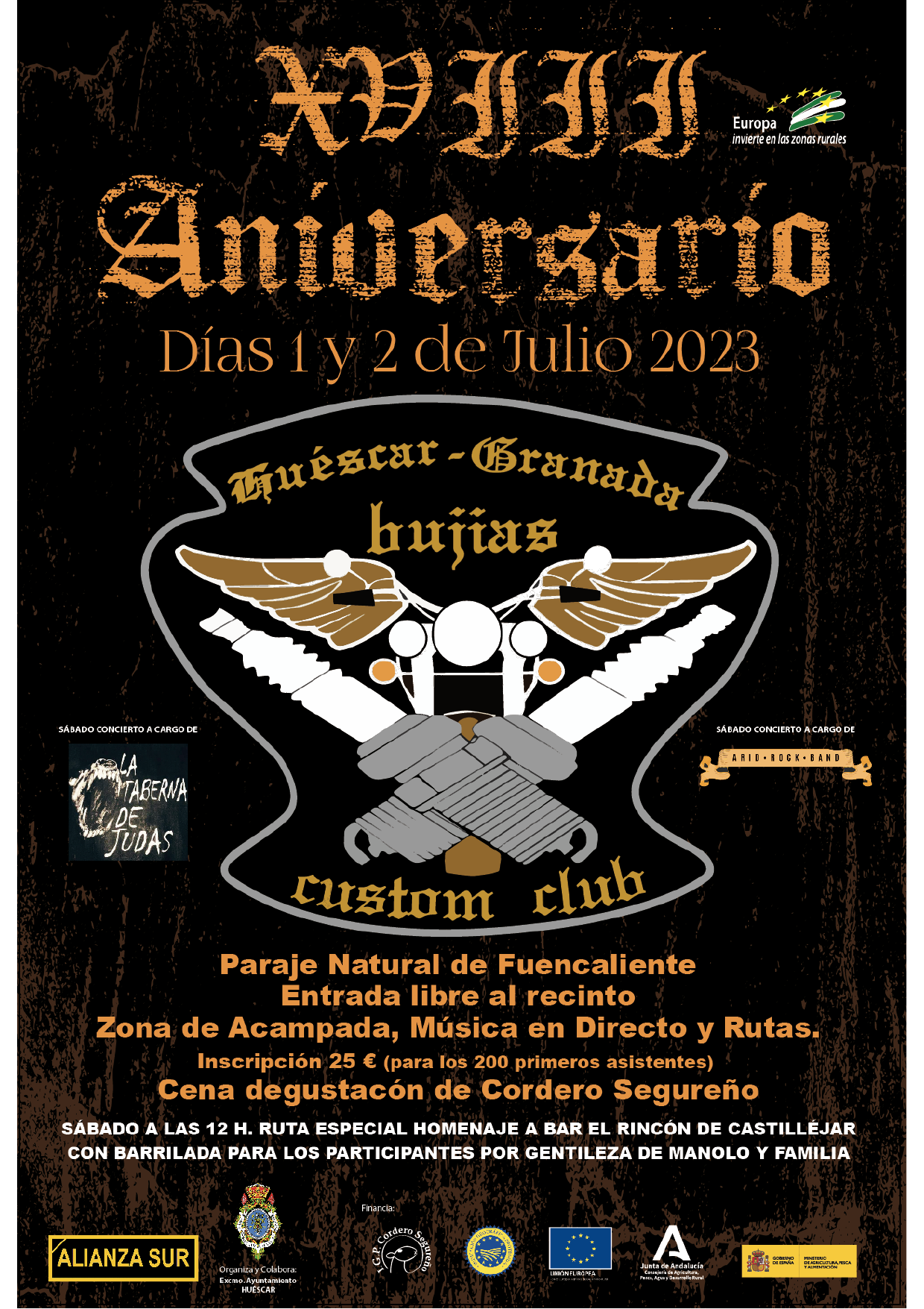 DEGUSTACION IGP CORDERO SEGUREÑO EN 16 ANIVERSARIO BUJIAS CUSTOM CLUB